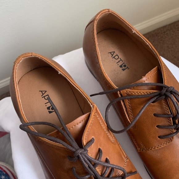 Kohls Apt. 9 Men’s Denver Oxford Dress Shoes (8.5) Cognac - Picture 3 of 8